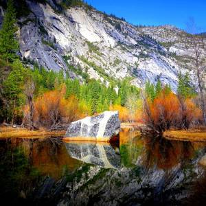 Mirror Lake at the Yosemite National Park